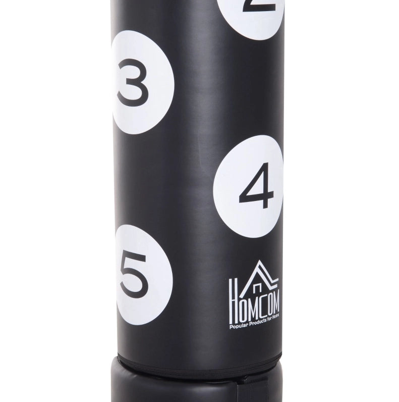 Sacco da boxe autoportante con base in plastica, 176 cm, nero
