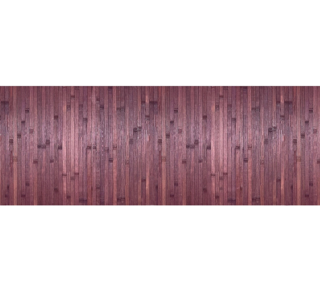 Tappeto Passatoia In Vero Bamboo Tappeto Cucina Ingresso In Legno Antiscivolo Aderente Lavabile E Antimacchia Tagliabile  - Viola - 50x250 cm