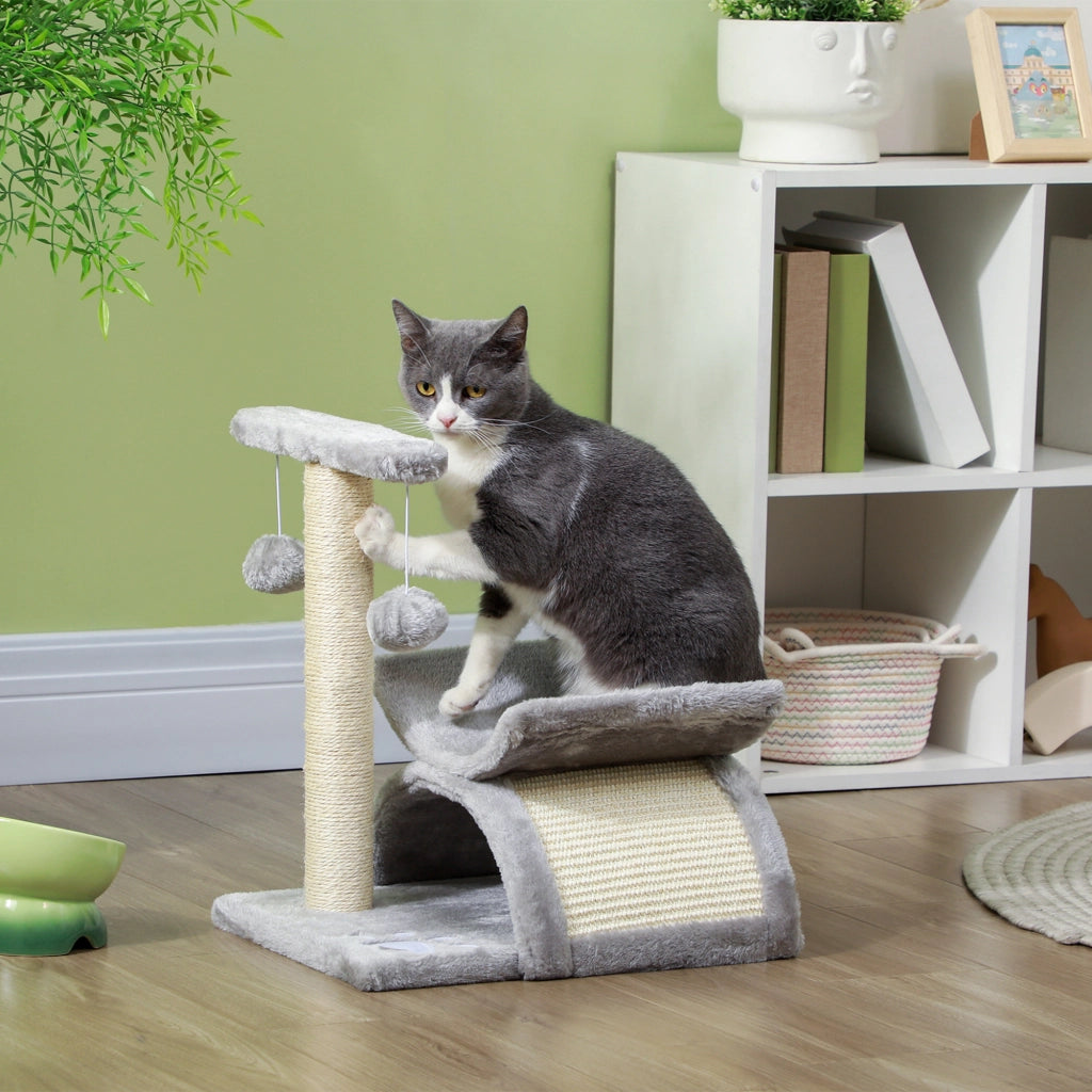 Torre per Gatti con Poste Rascatore ¨C zephmum ¨C Grigio 40x30x43 cm