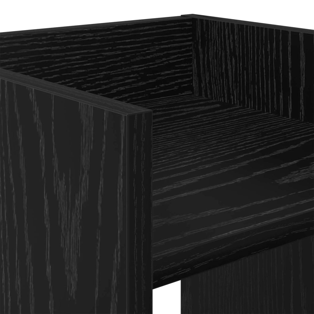Supporto per piante Rovere Nero 30 x 30 x 40 cm 899612