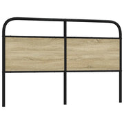 Testiera Rovere Sonoma 150 cm in Acciaio e Legno Multistrato