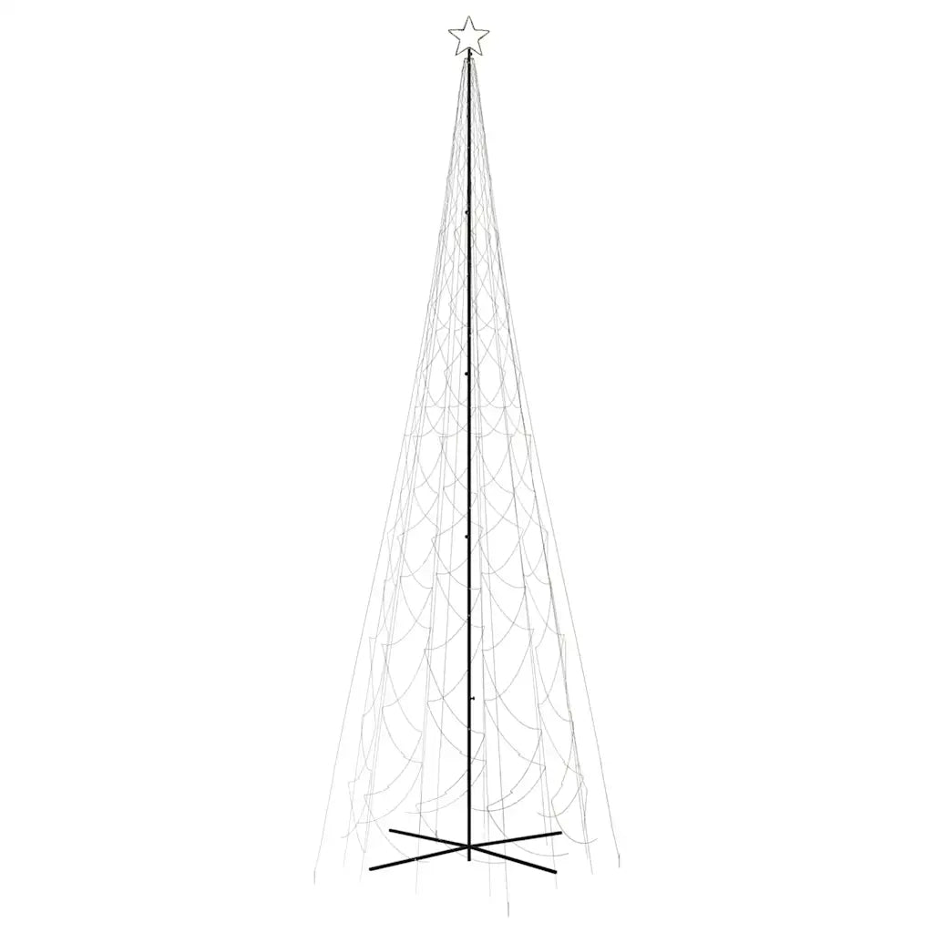 Albero di Natale a Cono Bianco Caldo 3000 LED 230x800 cm 343517