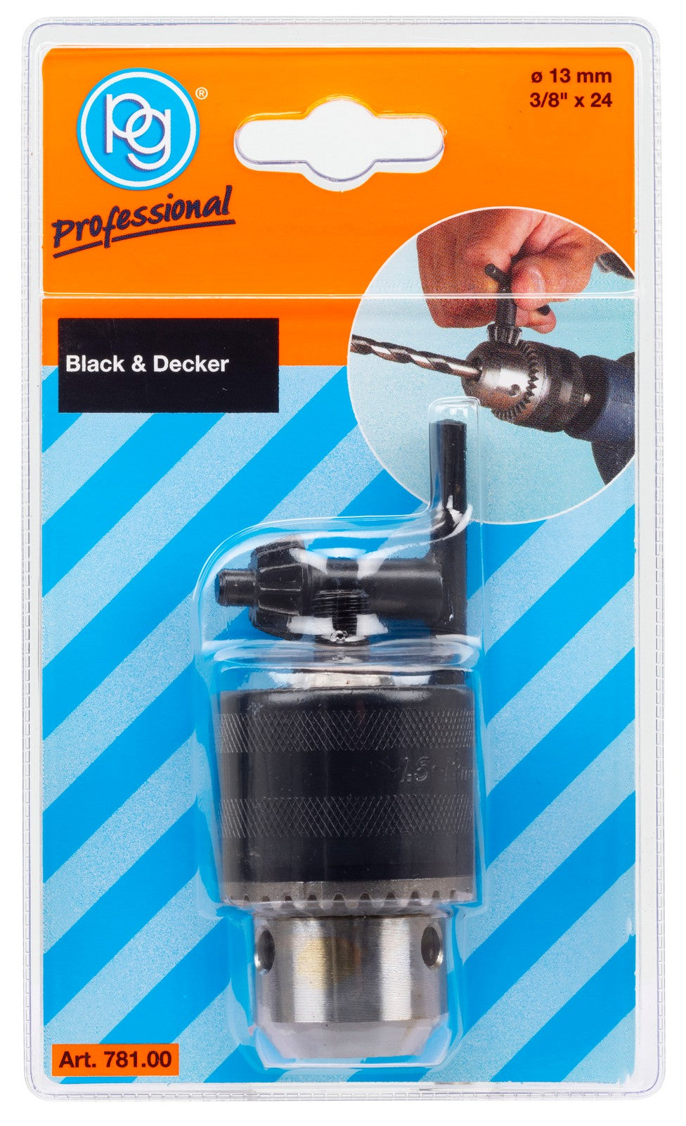 mandrino serrante a cremagliera 3/8x13m cod:ferx.97171