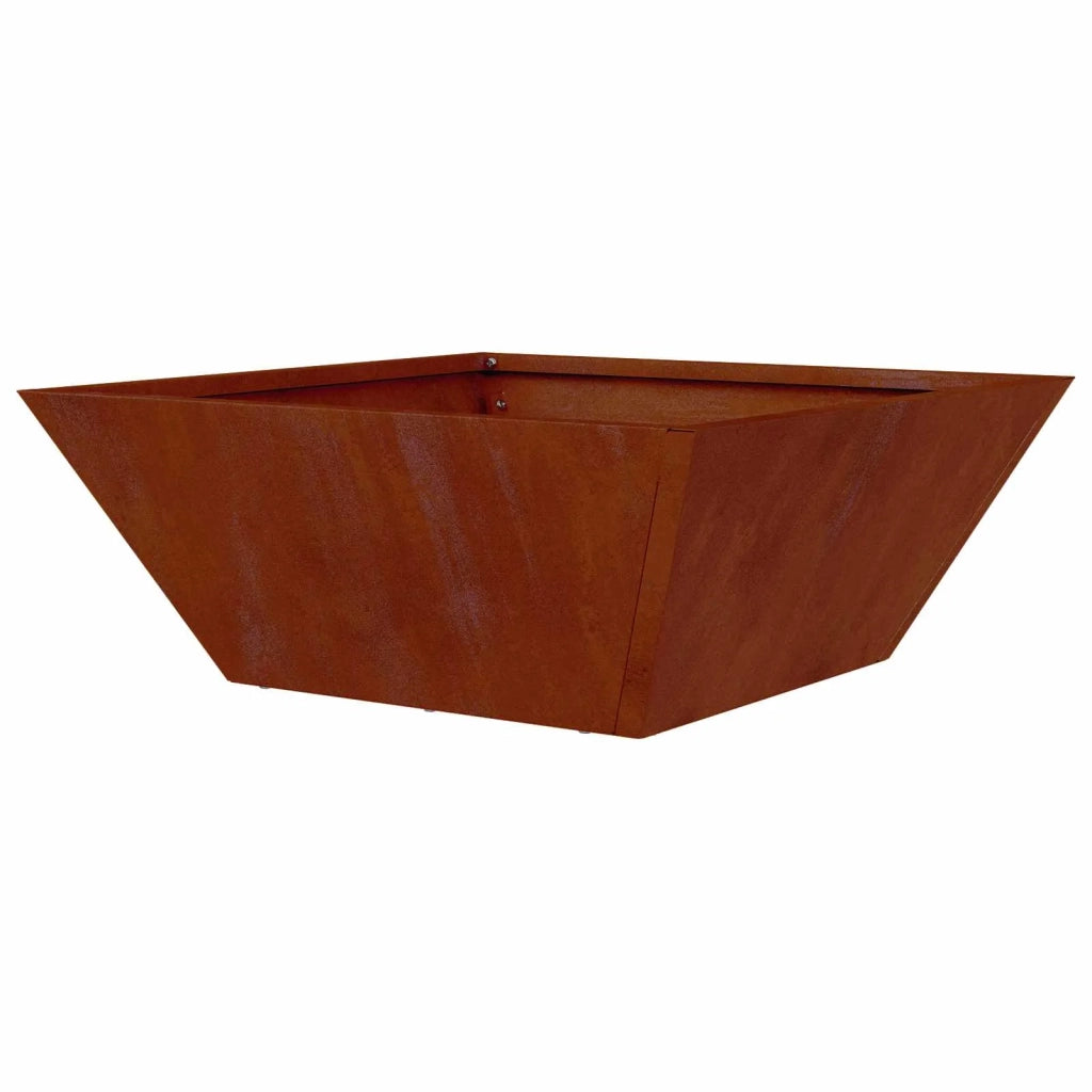 Fioriere | Cassetta per fiori | Vaso da giardino Ruggine 40 x 40 x 15 cm