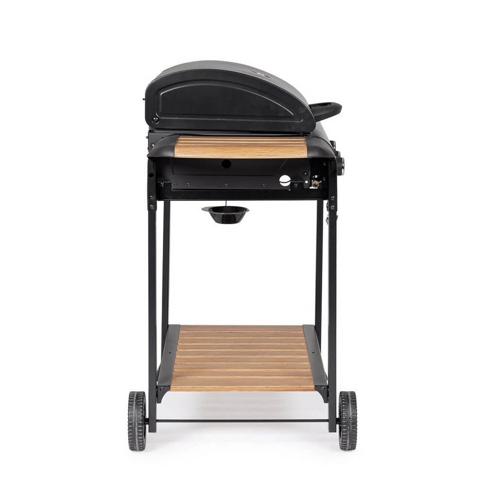 Barbecue a Gas 3 Bruciatori Acciaio Nero da Esterno - NOELIA