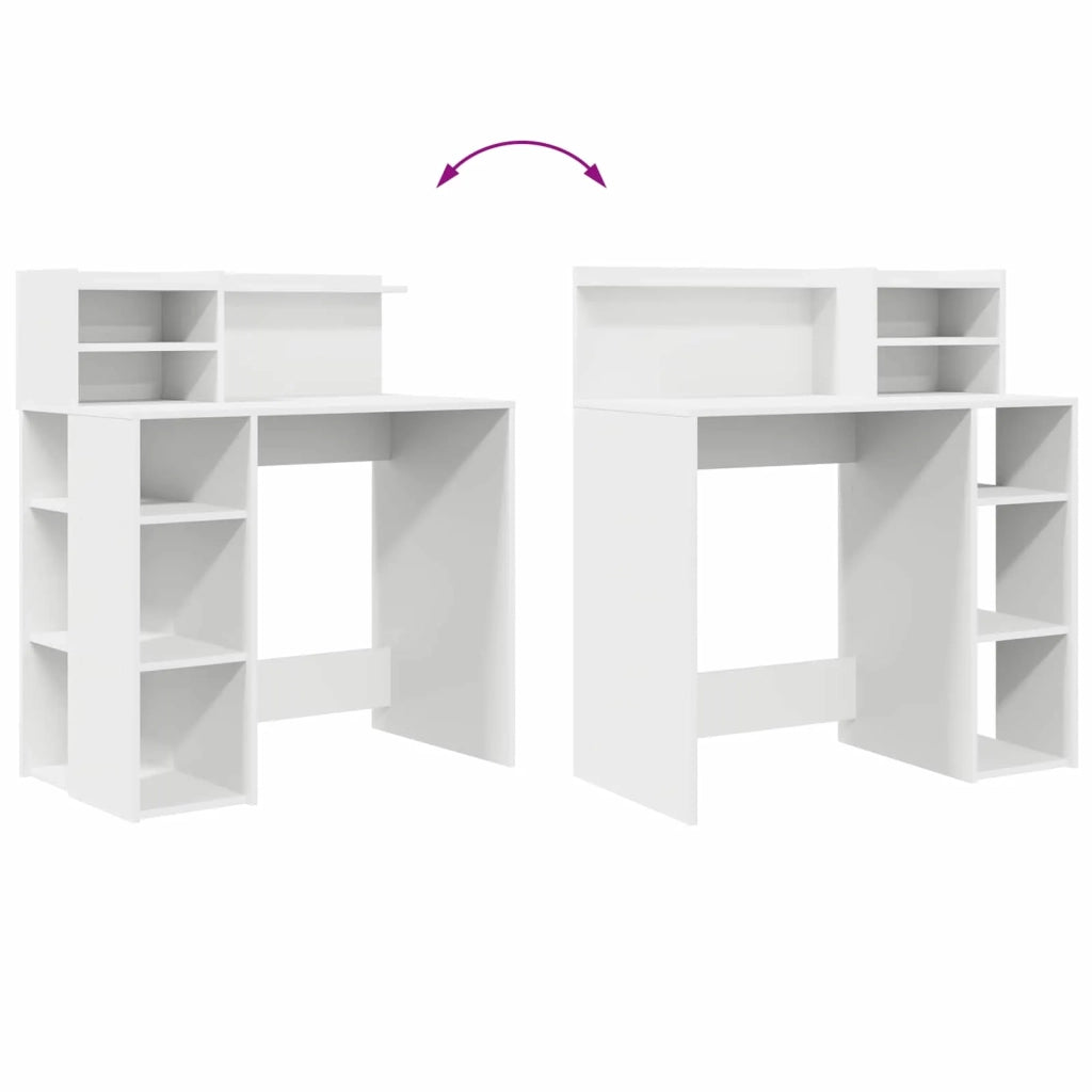 Scrivania Bianco 90 x 48 x 101,5 cm Legno multistrato 869522