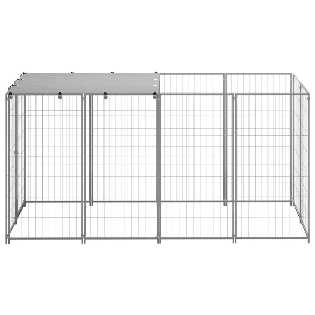 Gabbia per Cani Argento 2,42 m2 in Acciaio CFW4947793