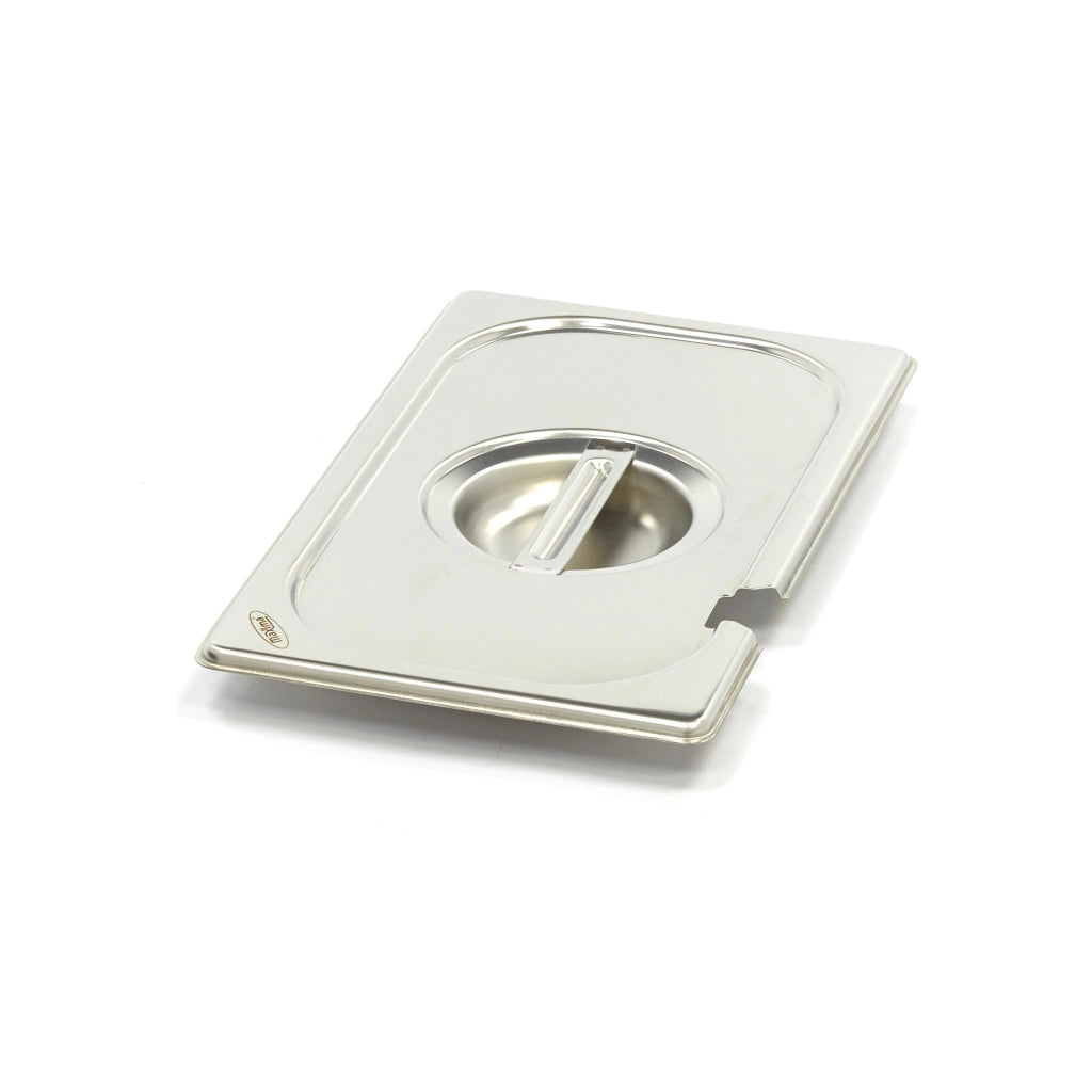 Coperchio Gastronorm - 1/4 GN - Acciaio Inox - con Incavo