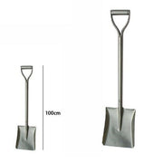 Trade Shop - Badile Vanga Pala Attrezzo Giardino Giardinaggio Campeggio Metallo 100 Cm 63311 -