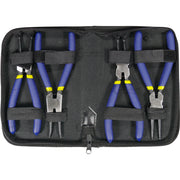 SET 4pz PINZE ANELLI ELASTICI SEEGER DRITTE ANGOLO INTERNI ESTERNI 175mm CONDOR