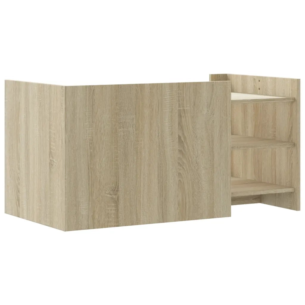 Tavolino salotto | Tavolino da caff¨¨ | Tavolino da Soggiorno Rovere Sonoma 100x50x50cm in Legno Multistrato