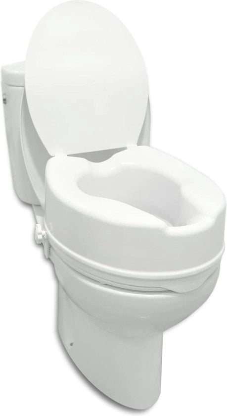 Verhizzante per WC 15 cm con Lente Elevata per Persone con Disabilità - Bianco