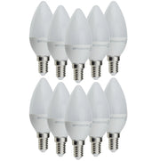 Lampadina led candela e14 8 watt resa 60w risparmio energetico 6000k pezzi 10