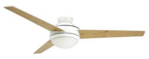 Ventilatore da soffitto bianco con luce e telecomando 122 cm