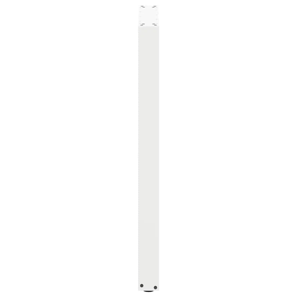 Set di 2 gambe regolabili per tavolo da bar a forma di U 60 x 100 cm design moderno acciaio bianco 02_0057477