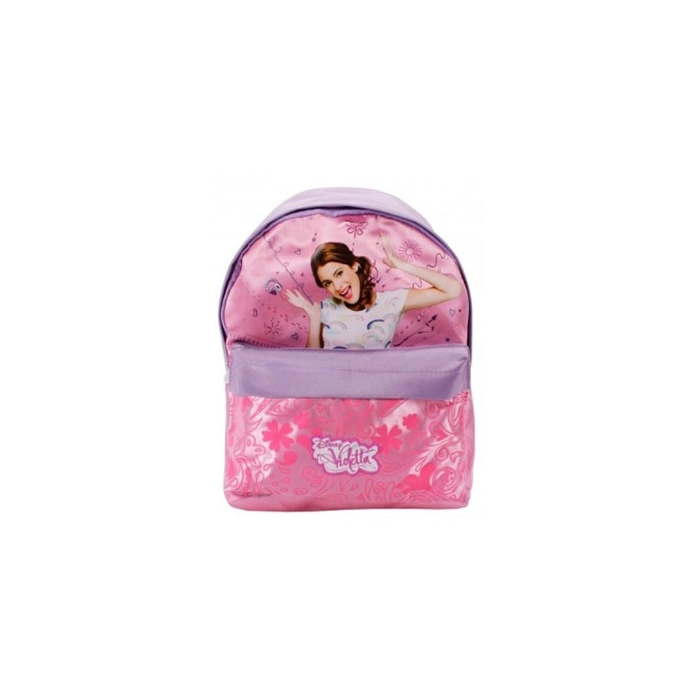 Trade Shop - Zainetto Scuola Asilo Con Tasca Anteriore Chiusura A Zip Disney Violetta -