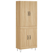 Credenza | Madia | Buffet da pranzo | Armadio da pranzo Rovere Sonoma 69,5x34x180 cm in Legno Multistrato