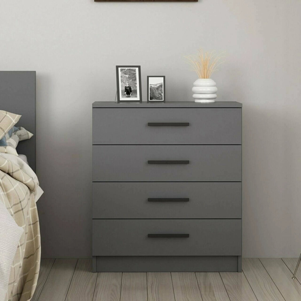 Kalmaegi, Cassettiera 4 Cassetti, 70x79x42h cm Grigio Cenere