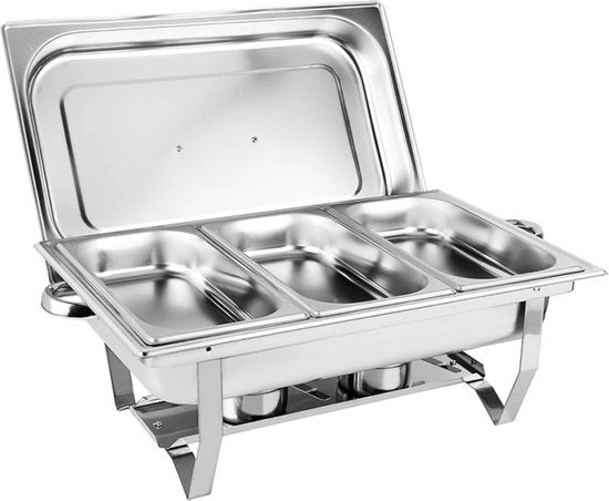 Buffetwarmer PRO - Piatta Chafing - 3 x 3 Litri
