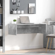 Scrivania a parete Grigio cemento 100 x 45 x 30 cm 891403