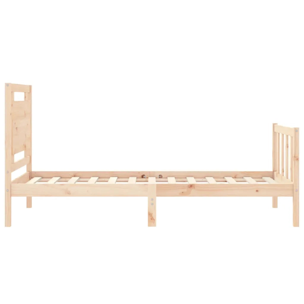 Giroletto senza Materasso-Struttura Letto 100x200 cm in Legno Massello di Pino 351513