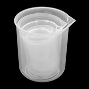 Set di misurazione trasparente in plastica resistente al calore | 6 pezzi | Misuratori di laboratorio