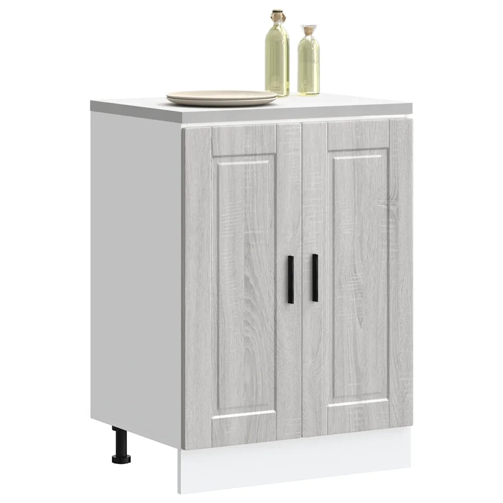 Pensile da cucina | Base da Cucina Porto Grigio Sonoma in Legno Multistrato