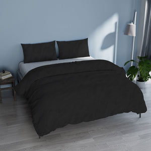 Copripiumino Matrimoniale con Sacco e Federe Linea Water Washed Marrone