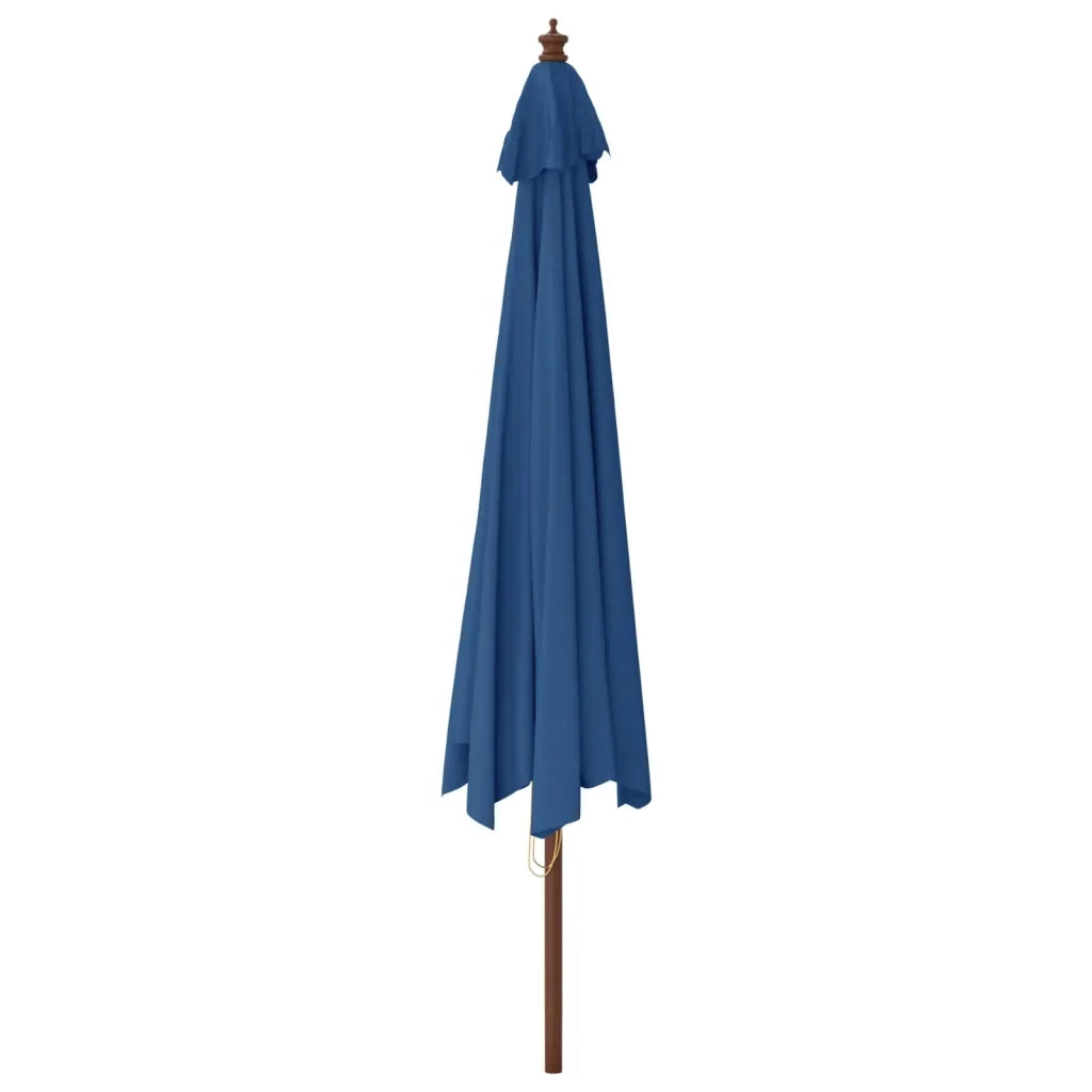 Ombrellone da Giardino con Palo in Legno Azzurro 400x273 cm 363182