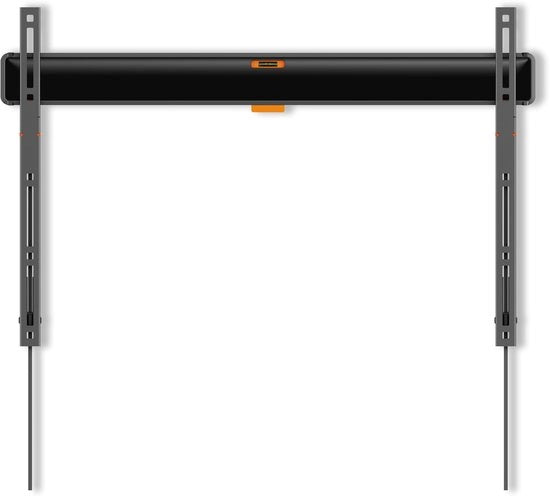 Supporto per TV a parete per schermo da 40 a 100 pollici, Blocco sicuro con ClickLoc, Ultraplat, Capacità di sollevamento fino a 75 kg, Certificato TÜV, VESA 100x100 a 600x400