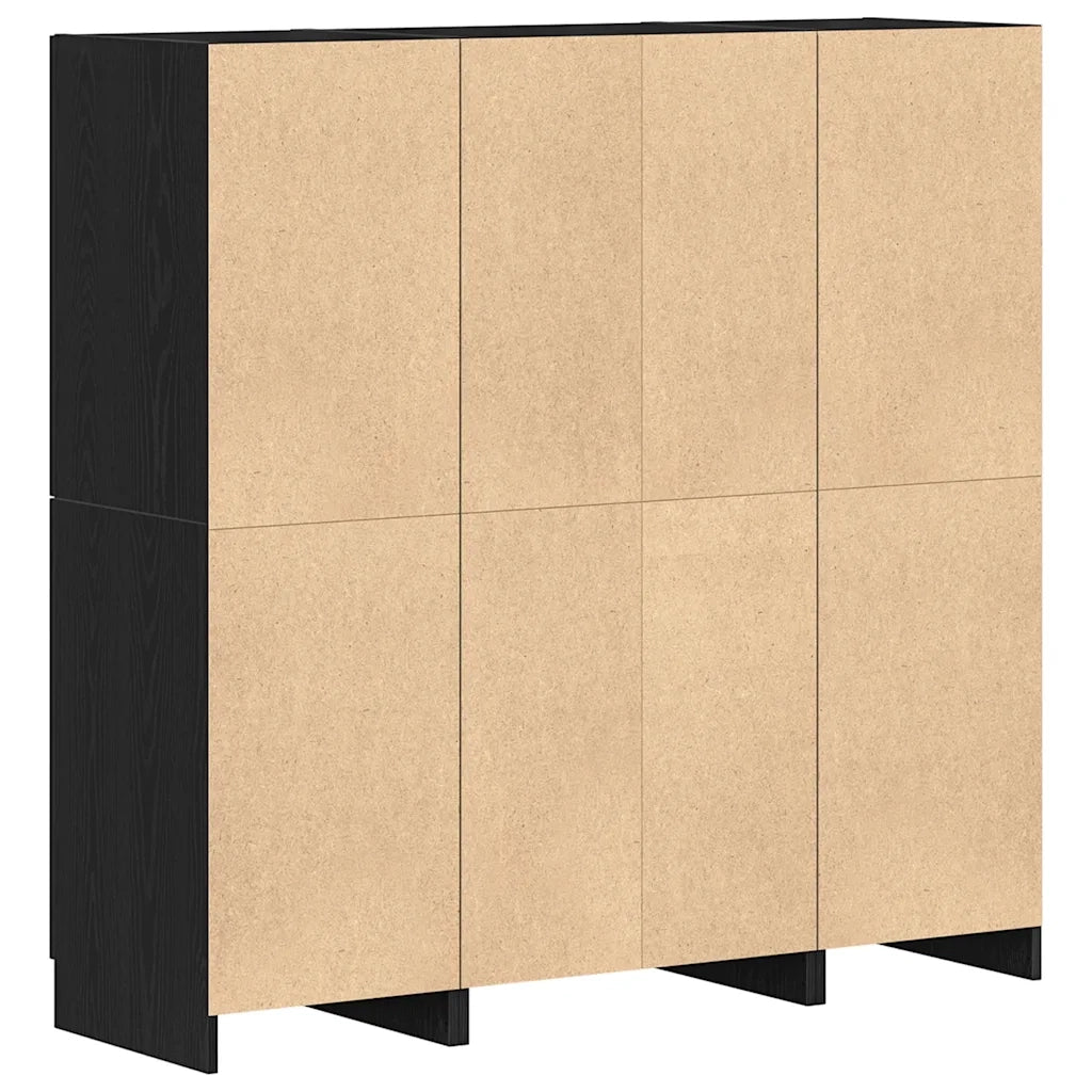 Set di Mobili da Cucina 3 pz Nero in Truciolato 3324152