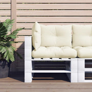 Cuscini per Pallet 3 pz Crema in Tessuto 360858