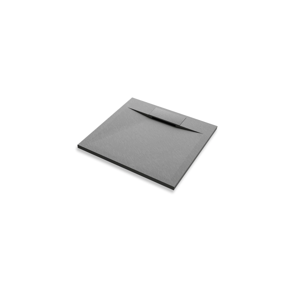 Piatto doccia 80x80 effetto pietra colore grigio | Cosmos
