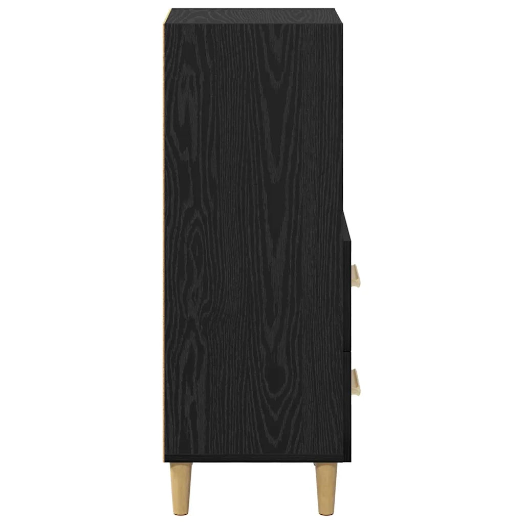 Credenza-Buffet-Armadio da cucina Rovere nero 34 x 34,5 x 90 cm Legno multistrato 303947