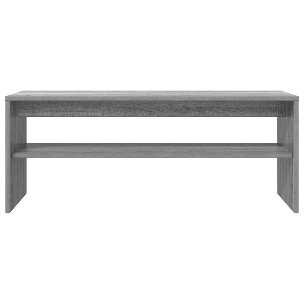 Mobile TV rettangolare moderno con ripiani 100 x 35 x 40 cm in legno ingegnerizzato grigio Sonoma 02_0058358