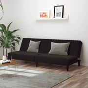 Divano Letto a 2 Posti Nero in Vellutocod mxl 111925