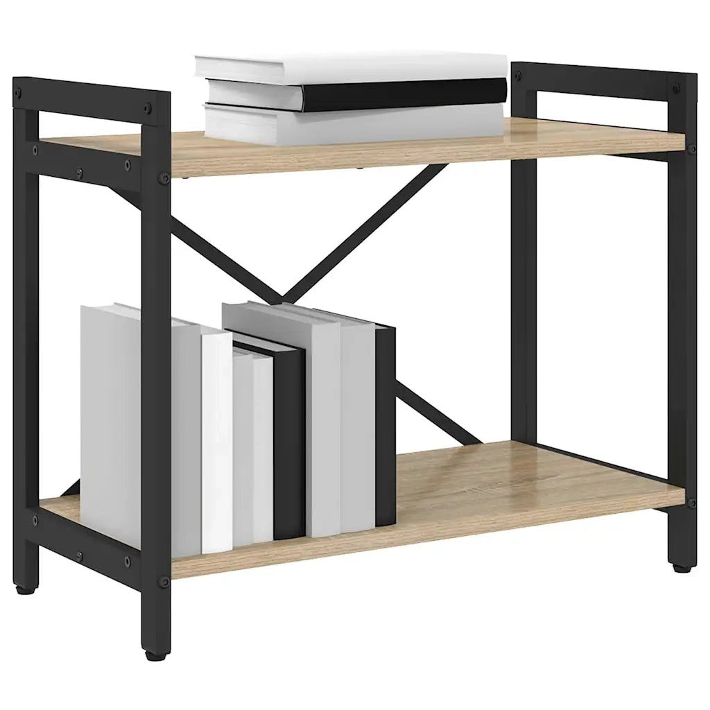 Libreria-Scaffale per Libri-Mobile di Stoccaggio Rovere Sonoma 60 x 30 x 50 cm Legno multistrato