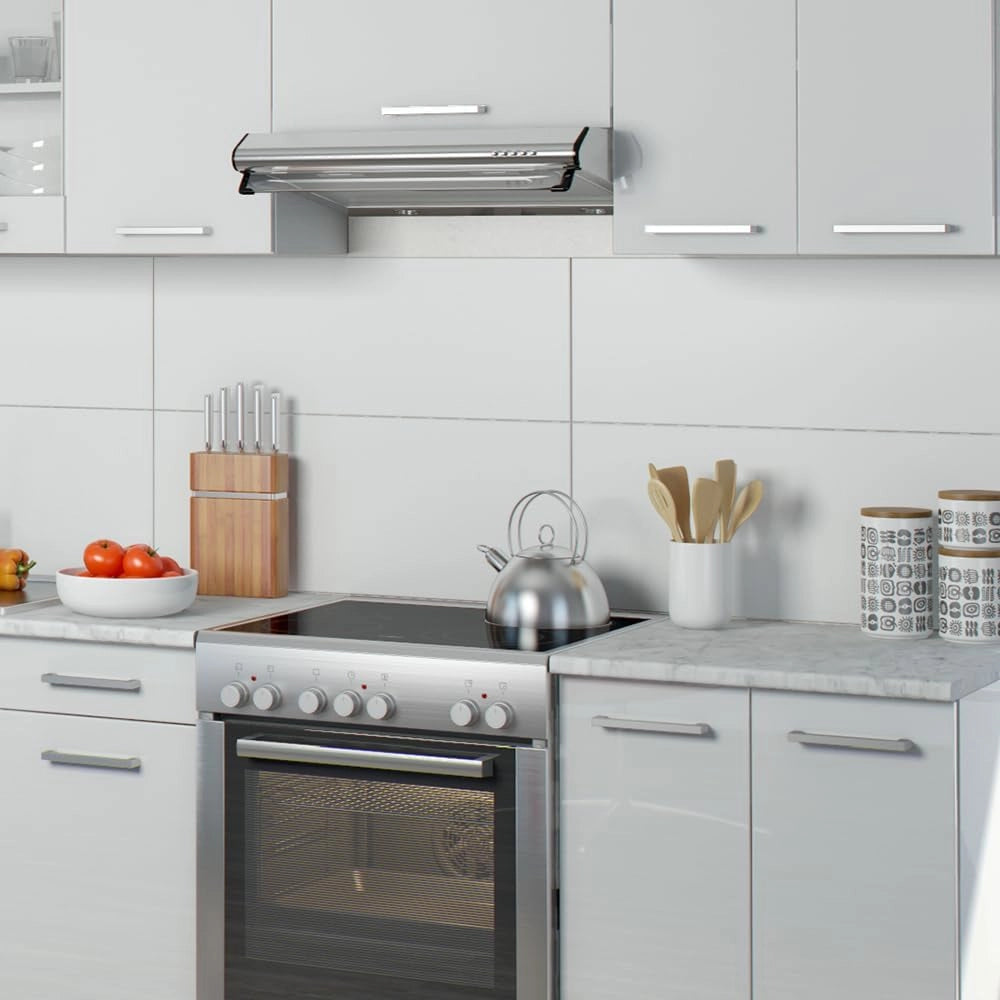 Cucina componibile Raul, Bianco lucido/bianco, 240 cm, PL Marmo, combinabile in modo flessibile con elementi modulari