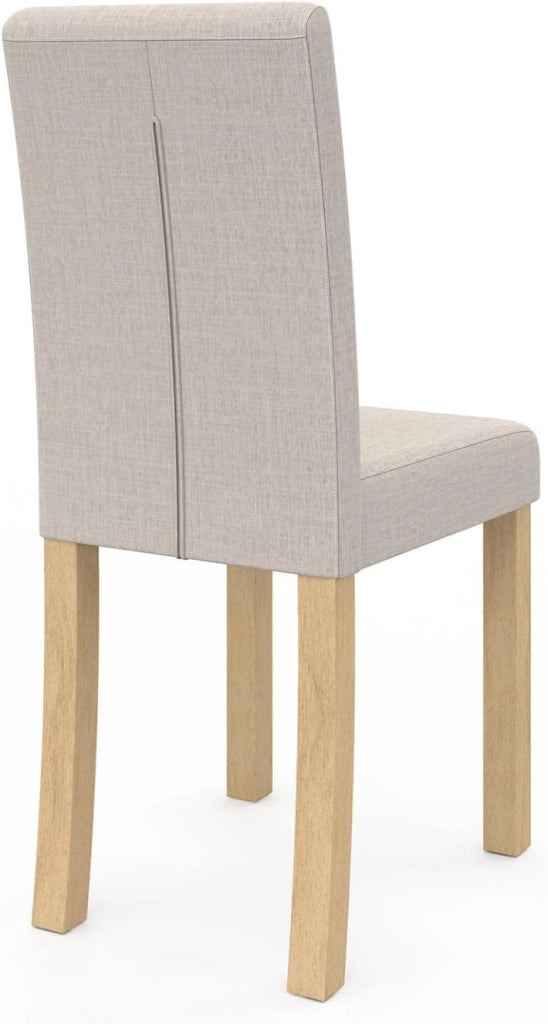 Set di 4 sedie da pranzo imbottite POLGA beige