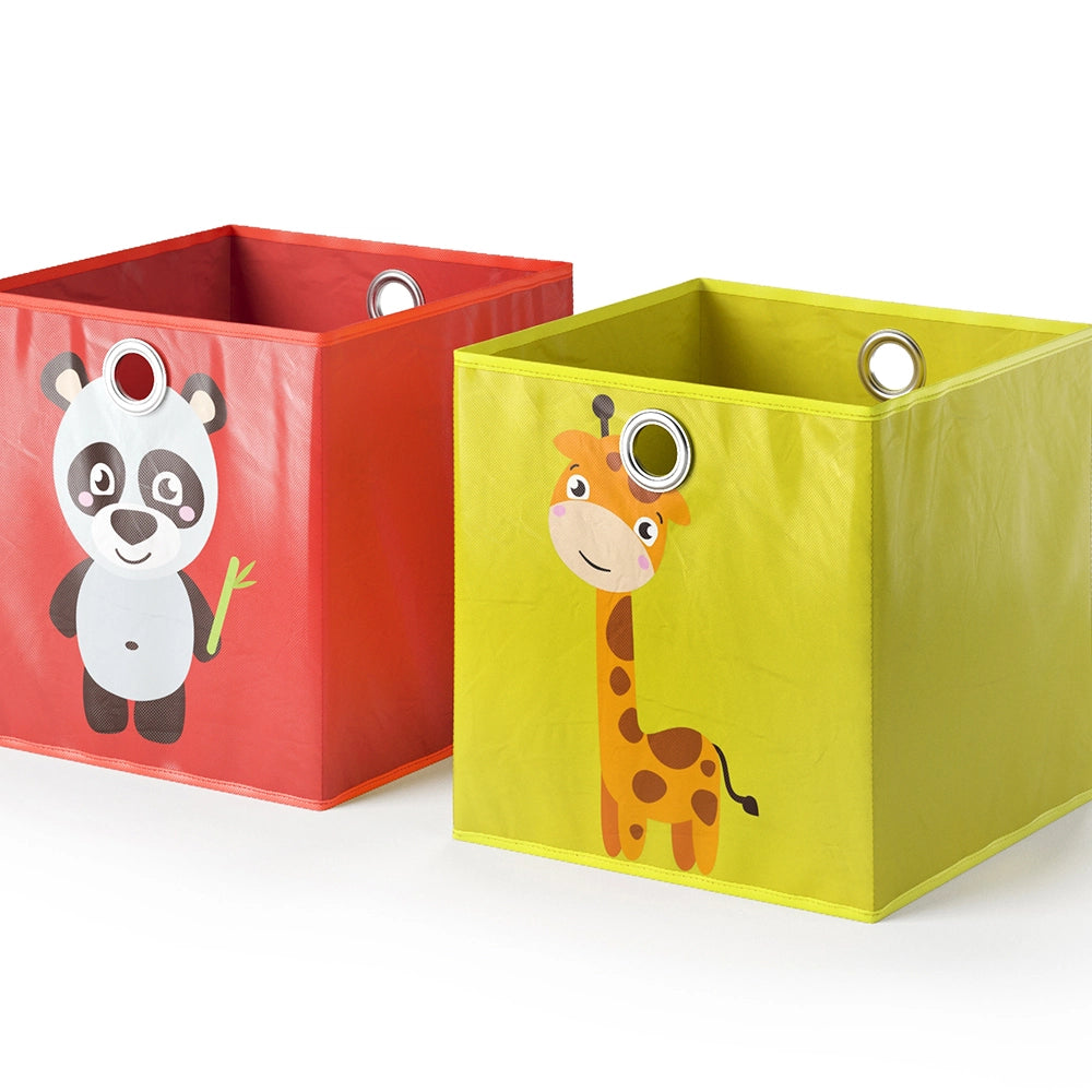 Vicco Scatola pieghevole Rosso/Giallo 30 x 30 cm Set di 2