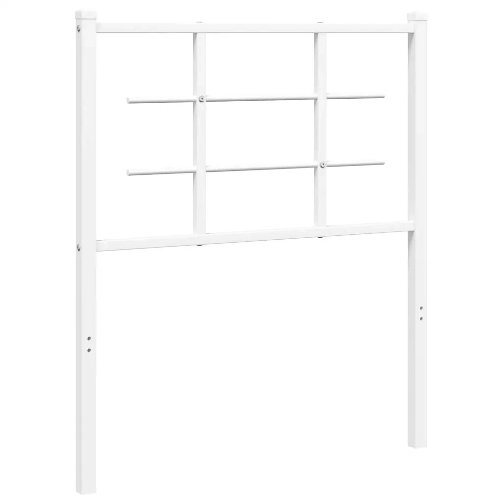 Testiera | Testata di Ricambio in Metallo Bianco 75 cm