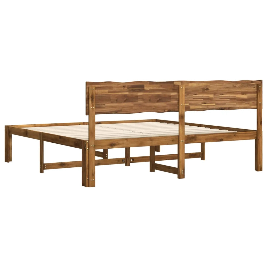 Letto matrimoniale con testiera ROSTOCK Naturale 200 x 200 cm 3405438
