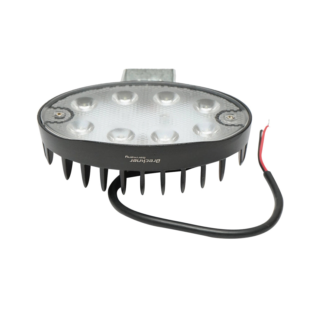Proiettore LED, 10-30V, 24W, 143x109x50mm, con accessori di montaggio, Breckner Germany