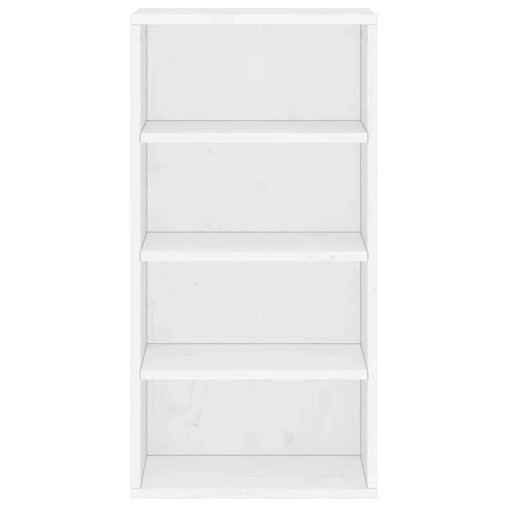 Mobiletto laterale in legno massello di pino 40 x 24 x 79 cm ampio spazio di archiviazione stile rustico pino bianco 02_0058049
