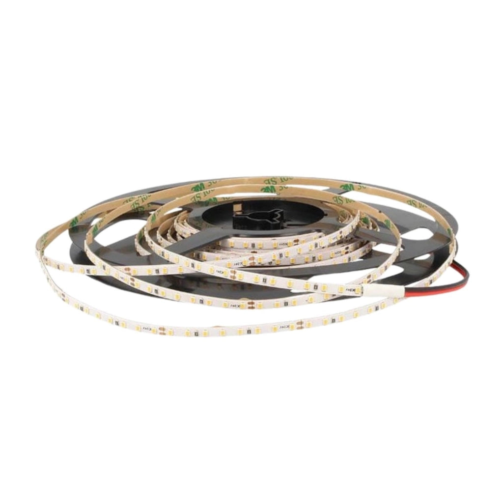 Bobina Striscia Led Slim da 4mm, 24V 16W/M 160SMD/M, Bianco Caldo 3000K, Tagliabile ogni 5cm da 8 SMD 2216, IP20, Efficienza 110lm/W, CRI>90