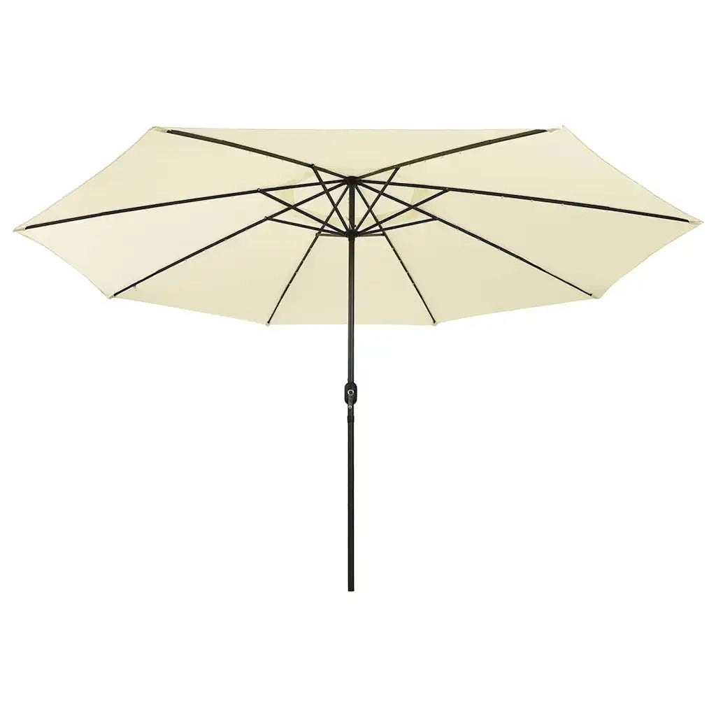 Ombrello | Parasolne da Giardino con Luci LED 400 cm Sabbia