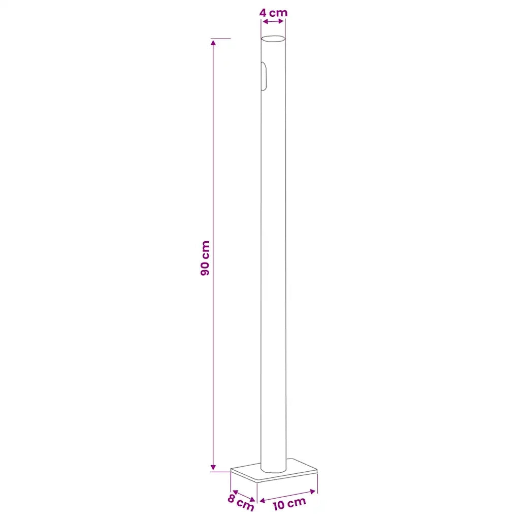 Tenda da Sole | Tenda laterale Retrattile per Patio 140x500 cm Crema