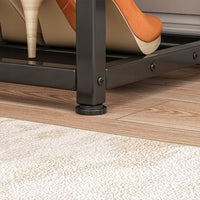 Armadio per scarpe con seduta, ampio ripiano industriale loft in legno retrò 62 cm
