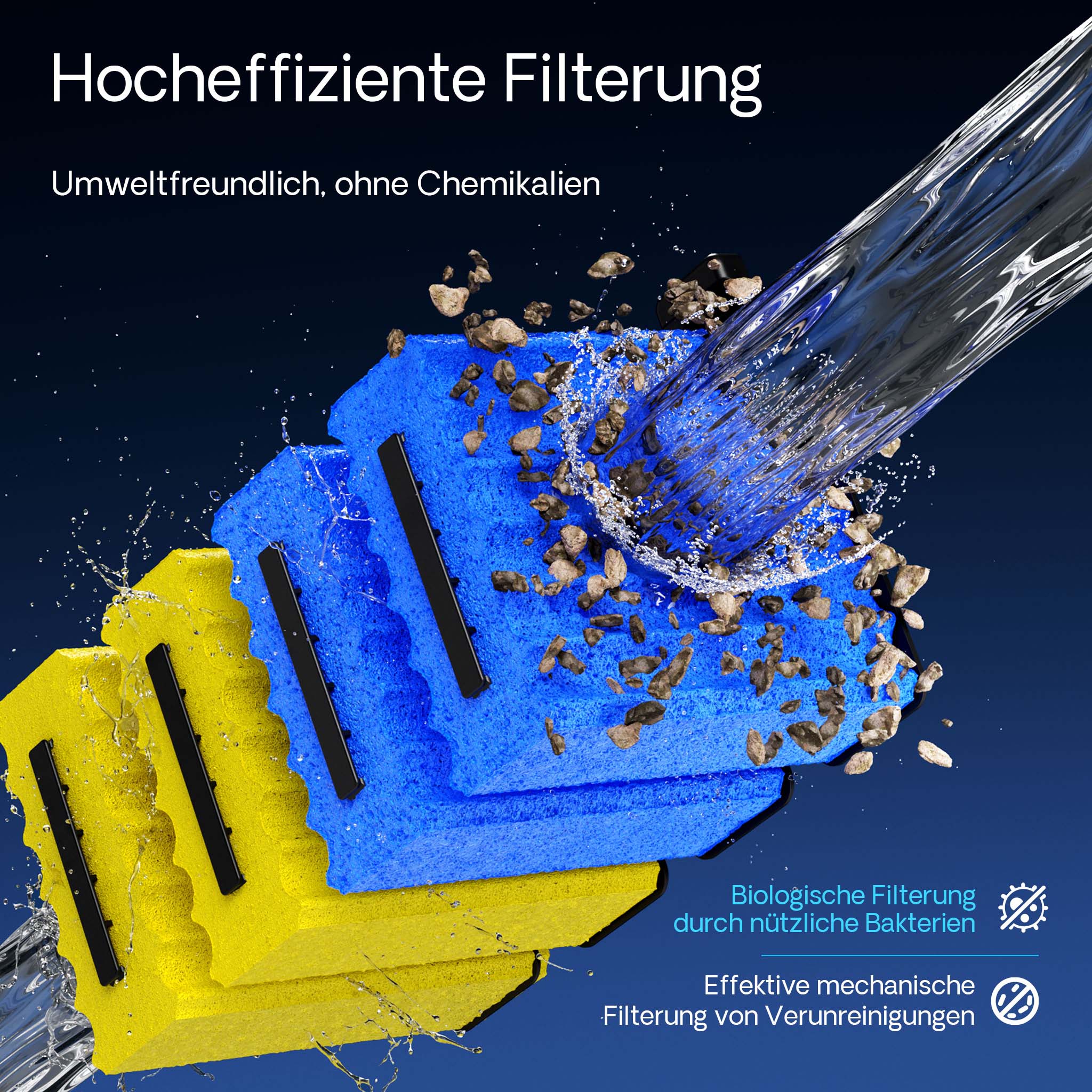 Filtro a camera per laghetto CBF-350B per filtrazione di max 60.000 l