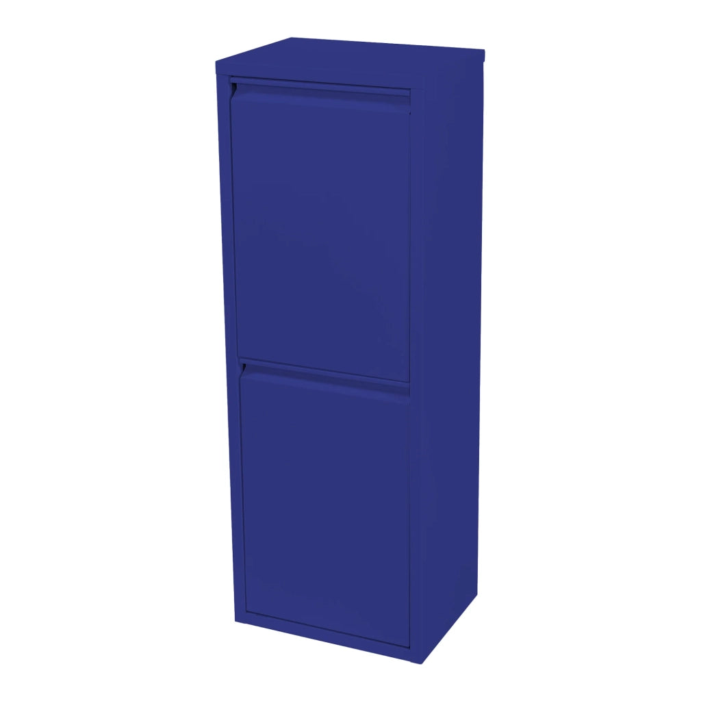 Cestino per la raccolta differenziata a parete 2 x 14L blu notte 03_0010393